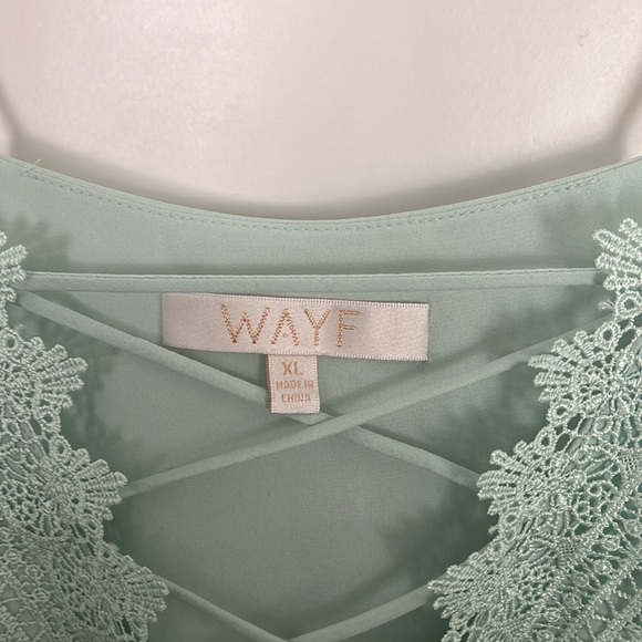 Wayf “Posie” top from Nordstrom in mint - Picture 3 of 4